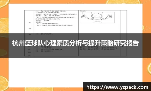 杭州篮球队心理素质分析与提升策略研究报告